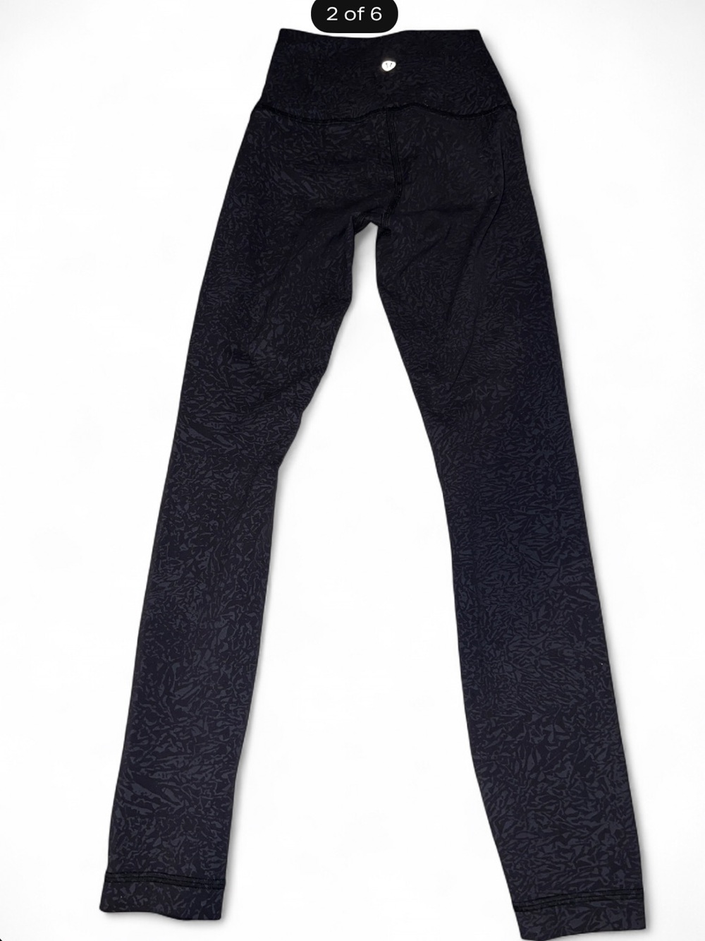lululemon athletica Align Hi Rise Black Subtle Pattern Leggings - Picture 2 of 6